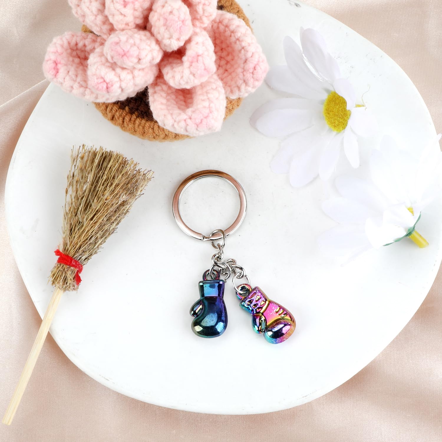 Boxing Gloves Keyring, Keychain for Fitness Lovers, Birthday Surprise, Gift for Sports Lovers, Gift for Men and Women