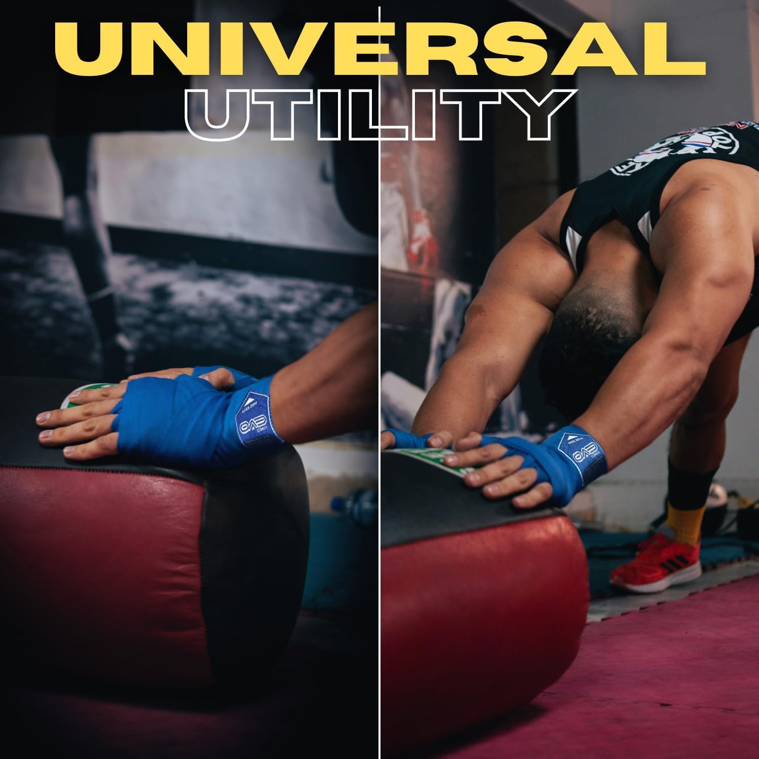 EVO Fitness Bandages Boxing Hand Wraps Elasticated 4.5 meter MMA Martial Arts Inner Gloves Mitts Protector Muay Thai Kick Boxing