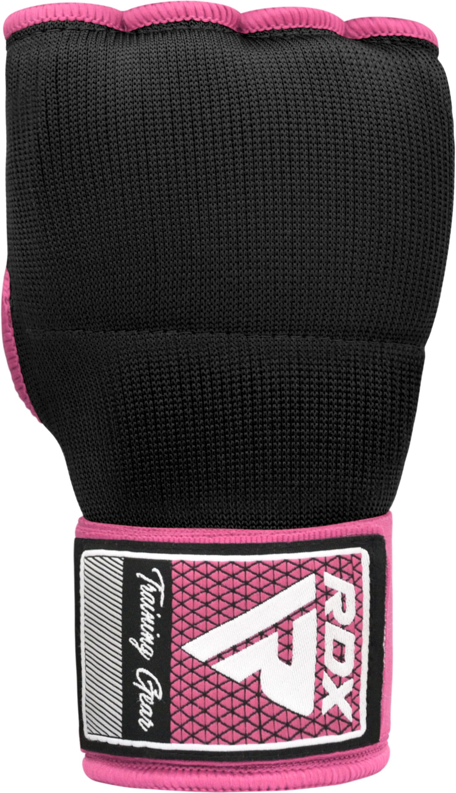RDX Gel Boxing Hand Wraps Inner Gloves for Men Women, Quick 100cm Long Wrist Straps, Elasticated Padded Fist Hand Protection, Adults Kids, Muay Thai MMA Martial Arts Training Under Mitt Bandages