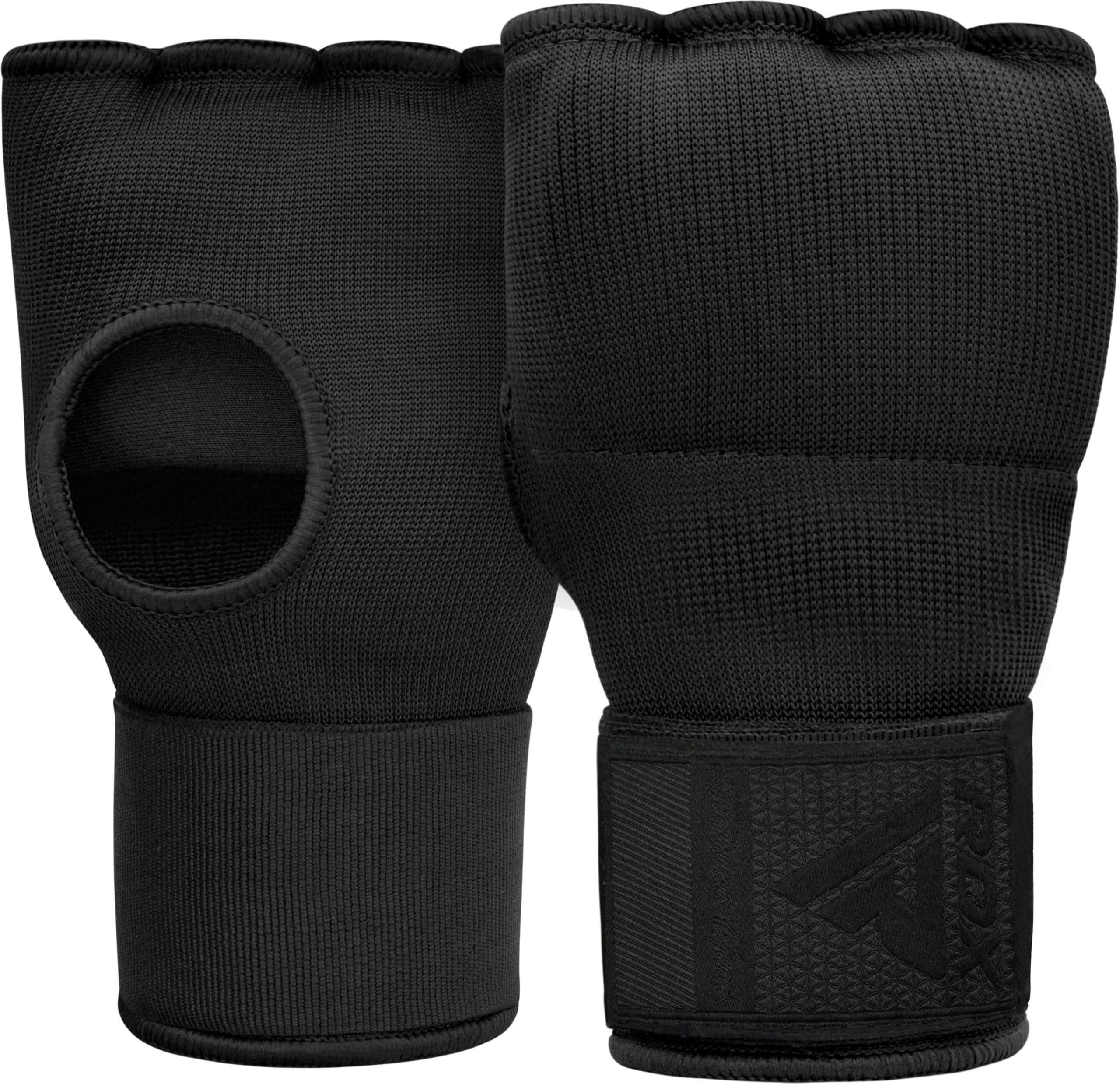 RDX Gel Boxing Hand Wraps Inner Gloves for Men Women, Quick 100cm Long Wrist Straps, Elasticated Padded Fist Hand Protection, Adults Kids, Muay Thai MMA Martial Arts Training Under Mitt Bandages