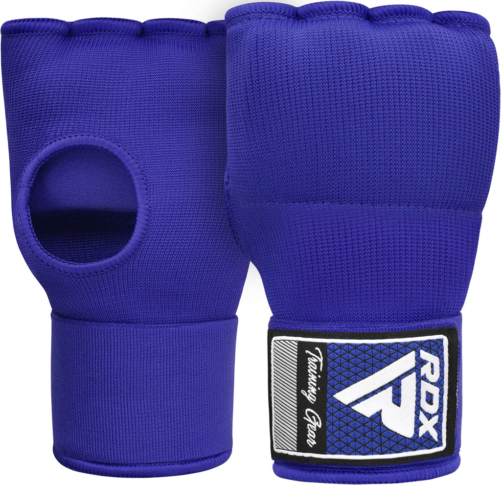 RDX Gel Boxing Hand Wraps Inner Gloves for Men Women, Quick 100cm Long Wrist Straps, Elasticated Padded Fist Hand Protection, Adults Kids, Muay Thai MMA Martial Arts Training Under Mitt Bandages